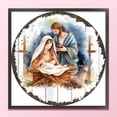 thumbnail image 3 of Hilo de bordar de algodón completo, 11CT, estampado del Nacimiento de Jesús, punto de cruz, 50x50cm, 3 of 9
