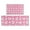 Pink Bows And, variant on Pink Football and Flowers Pattern Kitchen Rugs Sets Of 2,Anti Fatigue Kitchen Mat Rugs Non Slip Washable,Decorative Kitchen Floor Mats for Kitchen,Sink,Laundry,17"x30" 17"x47"