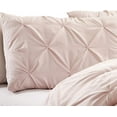 thumbnail image 2 of WPM 7 Piece Luxurious Pinch Pleat Decorative Pintuck Comforter Set - ALL SEASON Rose Bedding (King), 2 of 7