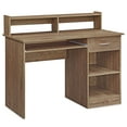 thumbnail image 7 of BELLEZE Small Home Office Computer Desk with Hutch - Wren (Wood), 7 of 7
