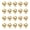 Gold Round 2, variant on WINDLAND Pack of 20 Durable Positioning Clasp Copper Plating Material Stopper Spacer Bead Long Lasting for DIY Jewelry Making