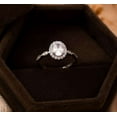 thumbnail image 5 of vylahjewellery 2 Ct Oval Cut Diamond Ring Best Engagement Ring 10K White Gold Halo Gift for Special One, 5 of 7