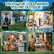 JIEJIA 3.5 Cu.Ft Small Fridge with Freezer, Small Refrigerator Separate Freezer, 7 Settings Temperature Adjustable, 2 Door Refrigerator for Office, Dorm, Bedroom, Apartment, Silver