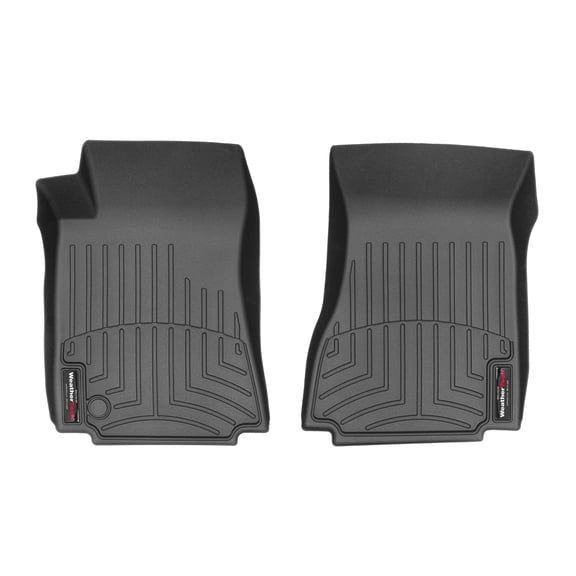WeatherTech Custom Fit FloorLiners compatible with 2008-2013 Cadillac CTS - 1st Row (Driver & Passenger), Black