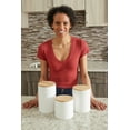 thumbnail image 6 of Wave Medium Ceramic Canister, White, 6 of 6