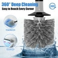 thumbnail image 6 of JEHONN Toilet Plunger and Brush Set Black with Holder and Hidden Tweezers, 6 of 7