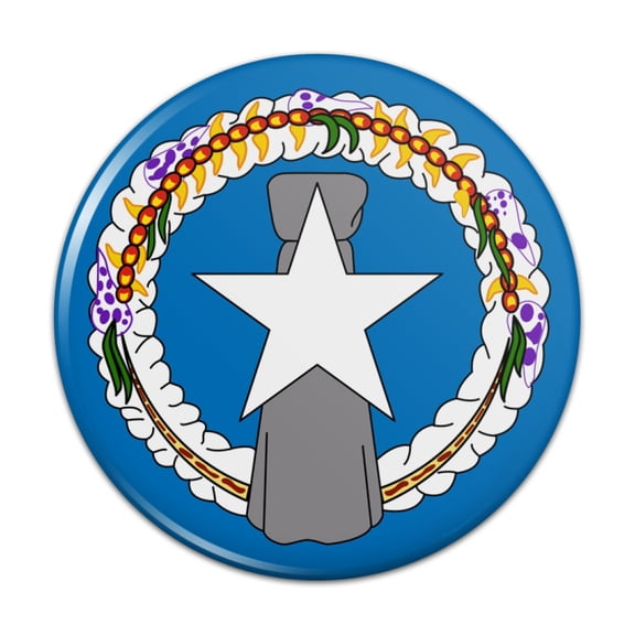 Northern Mariana Islands US Territory Flag Pinback Button Pin