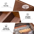 thumbnail image 3 of Wooden Knife Display Case, Pocket Knife Organizer for Men's Collection & EDC Gear (Walnut, 1 Pack), 3 of 7