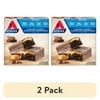 (2 pack) Atkins Caramel Double Chocolate Crunch Snack Bar, Protein Snack, High in Fiber, Low Sugar, 1.55oz, 5 Count