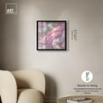 thumbnail image 5 of Pink and Mint Crystal I Shadowbox Print Colorful Abstracts by Art Remedy, Black Frame, 20 x 20, 5 of 7
