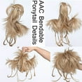 thumbnail image 5 of SEGO Bendable Adjustable Messy Ponytail Hair Extension with Jaw Claw Clip in Hair Extension, 5 of 6
