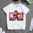 thumbnail image 4 of Kids Summer Tops Tees Cartoon Spiderman White Short Sleeve T-Shirt, 4 of 5