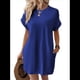 thumbnail image 2 of Vestidos de Verano para Mujer, Moda 2025, Minivestido de Corta, Azul, Talla XL, 2 of 10