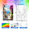 thumbnail image 6 of QUITEDEW Town Paint by Numbers Kit for Adults,with Framed,in Colorful Box,Acrylic Watercolor for Gift and Wall Decoration(8x12 Inch), 6 of 8