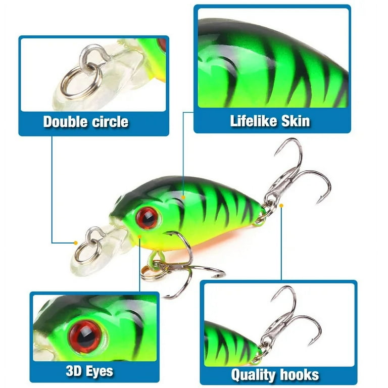 σσhandmadeworks ミノー3.8ｇ 1 PCS Minnow Fishing Lure 45mm 3.8g Crankbait Hard Bait