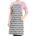 thumbnail image 5 of Black Bigfoot Pattern Apron-Garden Aprons for Women with Pockets-Cotton Linen Waterproof Kitchen Cooking Gardening Aprons Adjustable for Kitchen,Cooking,BBQ and Salon 33x27 Inch, 5 of 7