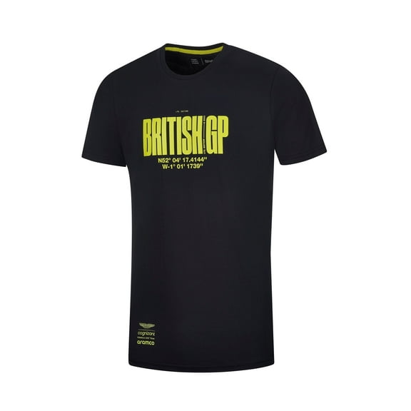 Aston Martin Cognizant F1 Men's Limited Edition British GP T-Shirt - Black