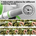 thumbnail image 5 of Kitness Mini Retractable Garden Hose Reel, Portable Simple Home 45+5 FT Hose Reel with 7 Adjustable Patterns Spray Nozzle&Standard Connector, Watering Hose Reel for Gardens Yards and lawns (Green), 5 of 7