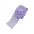 thumbnail image 1 of Bewildely Cinta de encaje de ganchillo blanco elegante de poliéster - Varios patrones de ropa multifuncional y ampliamente Artesanía morado claro, 1 of 6