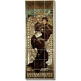 thumbnail image 1 of Ceramic Tile Mural-Alphonse Mucha Poster Art 5. 24" w x 64" h using (24) 8 x 8 ceramic tiles, 1 of 3