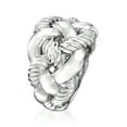 thumbnail image 3 of Ross-Simons Italian Sterling Silver Wide Braided Ring, Women's, Adult, 3 of 7