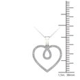 thumbnail image 4 of aaXia 10K White Gold 1/5ct TDW Diamond Loop Heart Pendant, 4 of 5
