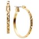 thumbnail image 1 of Aros tipo argolla con diseño de hojas en tono dorado Anne Klein, 1 of 1