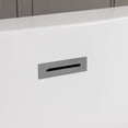 thumbnail image 2 of Hudson 61 Inch Acrylic Double Ended Freestanding Tub - No Faucet Drillings, 2 of 2