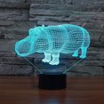 thumbnail image 2 of 3D LED Charizard Optical Illusion Night Light,FYBTO 7 Color Change Touch Switch USB Powered Bedroom Decor Desk Lamp, 2 of 5