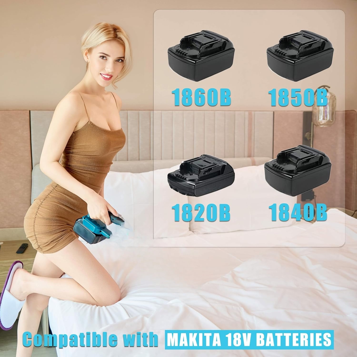 Cordless Handheld Vacuum Cleaner for Ma*kita 18V Battery, Wet Dry Use,Wireless Handheld Vacuum for Car,Home, Boat,Workshop, Pet Hair, Furniture Cleaning (Tool Only No Battery)