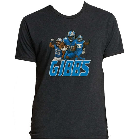 TRIBLEND Jahmyr Gibbs Collage Detroit Shirt T-Shirt