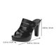 thumbnail image 2 of 1 Pair Fashion High Heel Sandals Outdoor Girl Sandals Summer Shoes (Black), 2 of 3
