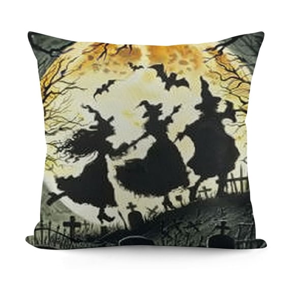 YINGXI Halloween Pillowcase, Sanderson Sisters Halloween Decorations Outdoor Halloween Pillowcases Decorative Throw Pillowcases Fall Pillowcases for Couch