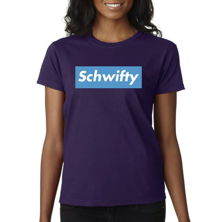 New Way 858 - Women's T-Shirt Schwifty Supreme Rick Morty Parody Logo XL