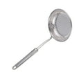 thumbnail image 4 of Colador de acero inoxidable, cuchara ranurada para ollas calientes, cucharón para servir alimentos, colador para freír, utensilio de cocina para el hogar y restaurante (plateado), 4 of 8