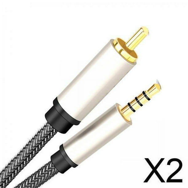 Cable coaxial de audio y vídeo,Cable de audio y vídeo coaxial digital,Cables coaxiales RCA a conector de 3,5 mm macho a macho,Equipos de cable estéreo auxiliares electrónicos,Amplificador