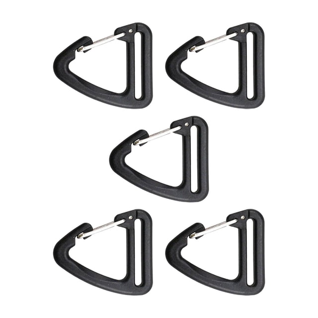 Maytalsory Crochet de Sangle en Sangle Clips de Liaison en Sangle Matériau, Léger, Antirouille pour Équipement de Camping Randonnée Bricolage Triangle 5 Pcs