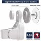 thumbnail image 2 of Soporte de ducha con ventosa ajustable sin taladrar, soporte de ducha con ventosa ajustable, soporte para cabezal de ducha de baño con montaje en pared con ventosa, espectáculo, 2 of 5