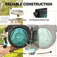 thumbnail image 4 of Retractable Wall Mounted Hose Reel - 65ft Blue Garden Water Hose with Auto Rewind & 7 Spray Patterns - Patio, Yard & Garden Use, 4 of 7
