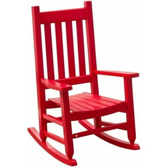 Rocking Chair,Durable Red Child's Wooden Rocking Chair/Porch