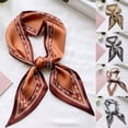 thumbnail image 2 of YUEHUA Bandana Travel Scarf Women Lightweight Satin Square Silk Head Wrap Hair Scarf Neck Scarves Paisley, 2 of 5