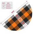 thumbnail image 5 of Kll 30" Christmas Tree Skirt Orange Plaid Xmas Tree Skirts Mat For New Year Xmas Holiday Party Indoor Outdoor Home Decoration, 5 of 9