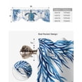 thumbnail image 4 of Tie Up Valance Curtain for Kitchen,Summer Ocean Blue Turtle on White Rod Pocket Short Curtains Adjustable Tie-Up Shade Valances,Sea Starfish Coral Window Treatment for Bathroom Living Room Bedroom, 4 of 8