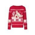 thumbnail image 2 of Elippeo Y2K Ugly Christmas Sweaters Family Matching Knit Pullover Crew Neck Elk Reindeer Themed for Holiday Fall Sweater Party, 2 of 10