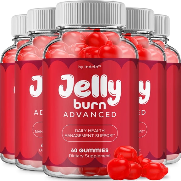 Jelly Burn ACV Gummies Supplement – JellyBurn ACV Gummy Apple Cider Vinegar 1000MG, 5 Pack, 300 Gummies