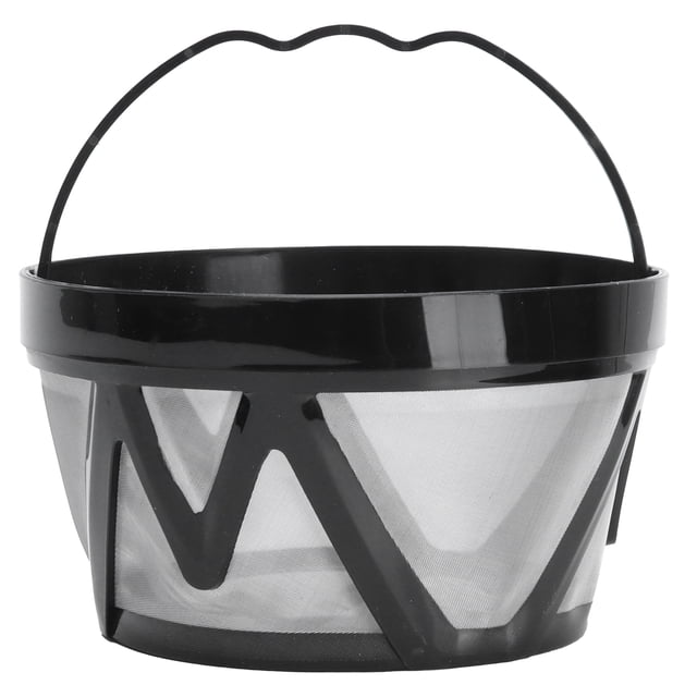 Stainless Steel Reusable Coffee Filters Basket Sturdy Permanent Coffee Filter(black)