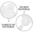 thumbnail image 3 of ifundom 4Pcs Reusable Pressing Mold In White ABS For Hand Press Dessert Making, 3 of 8