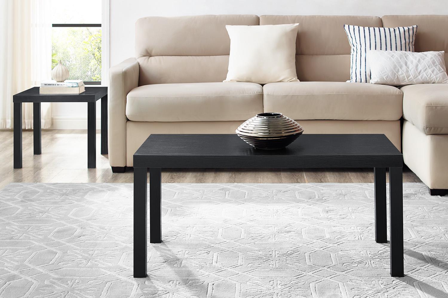 Mainstays Parsons Coffee Table, Black Oak photo 5