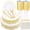 Gold Modern, variant on 350Piece Dinnerware Set for 50 Guests - Gold Plastic Plates with Disposable Cutlery - 50Dinner Plates-50Dessert Plates-50Pre Rolled Napkins with Silverware for Wedding/Mother's Day