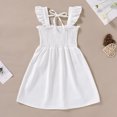 thumbnail image 3 of Younger Tree Baby Girl Dress Kid Summer Sleeveless Denim Beach Casual A-line Sundress for 2-3T, 3 of 6